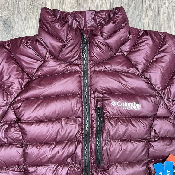 The North Face Down Jacket Size Small Womens Purple Arctic Crest Full Zip $260 - Picture 6 of 14
